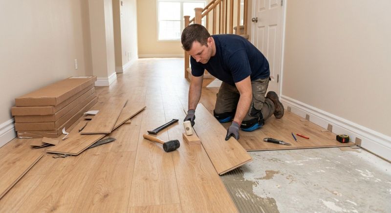 Laminate Floor Replacement in Acton, MA