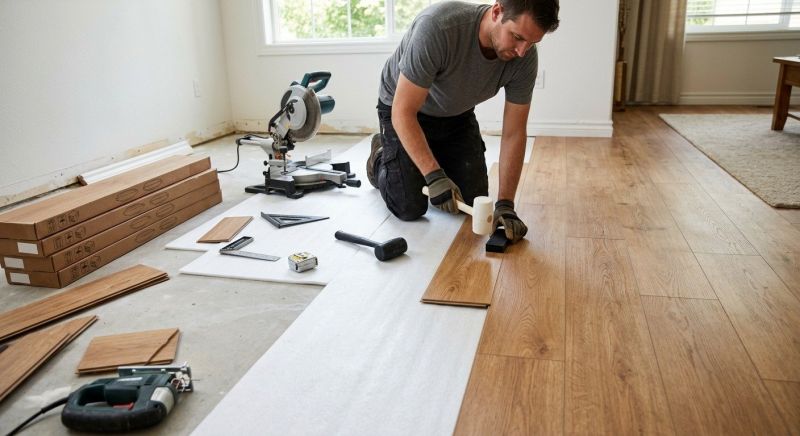 Laminate Floor Replacement in Bridgewater, MA