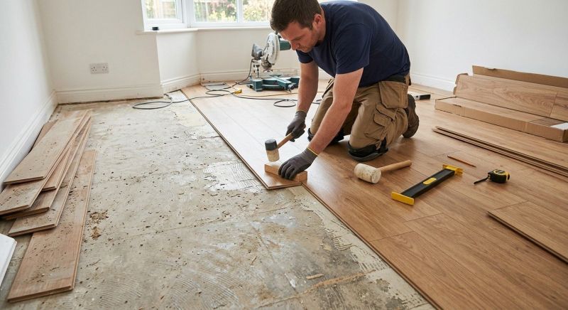 Laminate Floor Replacement in Canton, MA