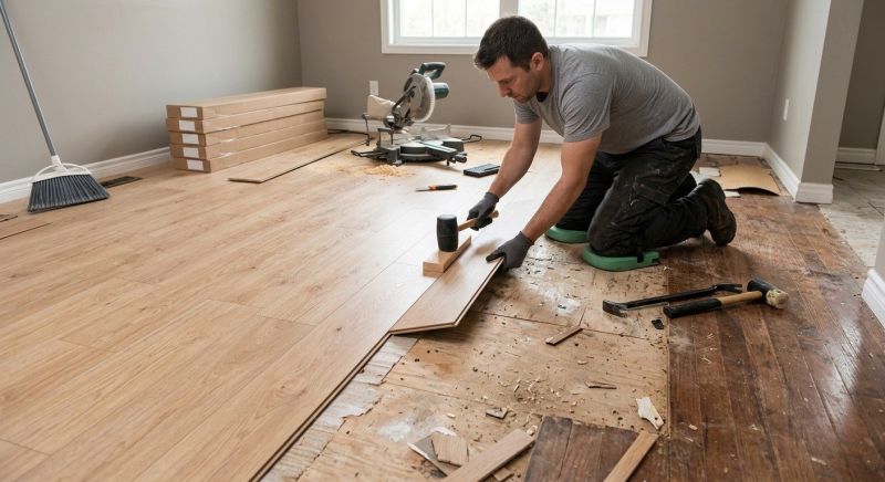 Laminate Floor Replacement in Norwell, MA