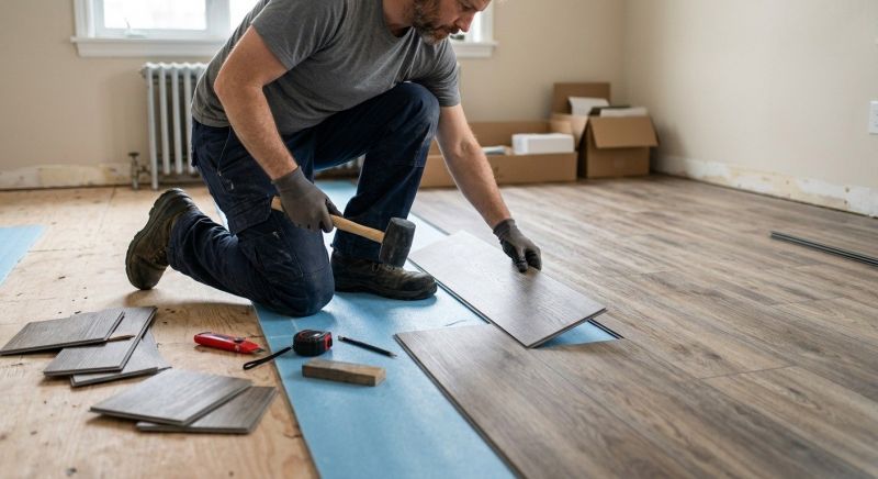 Linoleum Floor Installation in Hull, MA