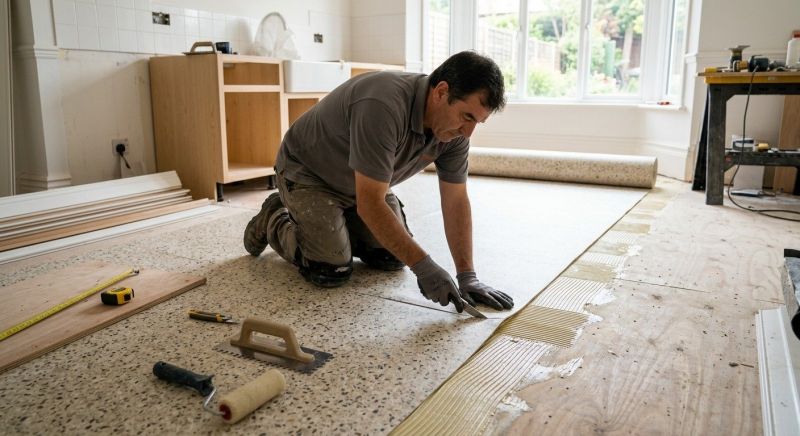 Linoleum Floor Installation in Hull, MA