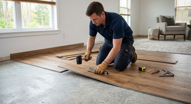 Luxury Vinyl Tile Installation in Chestnut Hill, MA
