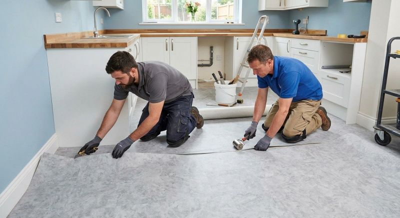 Sheet Linoleum Installation in Boston, MA