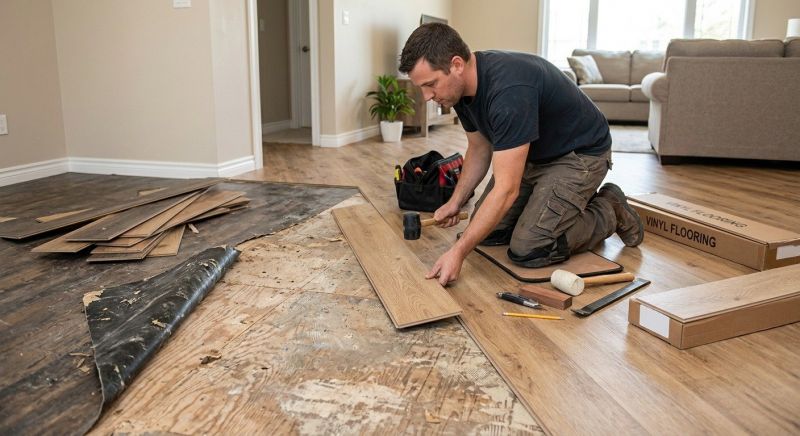 Vinyl Flooring Installation in Holliston, MA
